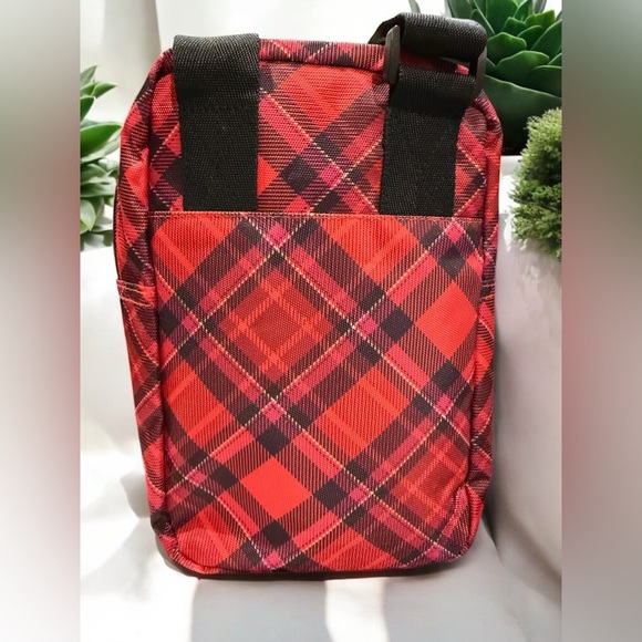 PUMA Plaid “Festival” Crossbody Travel Bag w/ Adjustable Strap 9”x 6.5”x 3” EUC - Picture 3 of 14